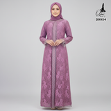 GAMIS OZIAS BROKAT GLITER 09954 LD 105 I Gamis Fashion Muslimah I Gamis Lebaran Motif Nyaman