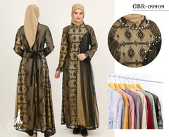 GAMIS INAYA ALICE OZIKO PREMIUM 09909 I Gamis Pesta Remaja I Fashion Muslimah Dress I Jumbo 2XL 4XL Nyaman Panjang Santai Dewasa