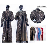 GAMIS OZIAS BROKAT INAYA FIORA 09942 Ld 80 95 105 120 140 I Gamis Dewasa Ibu Dan Anak I Gamis Wisuda Wanita I Gamis Kondangan Pesta I Gamis Bridesmaid I Pakaian Muslimah Jumbo 2XL 4XL