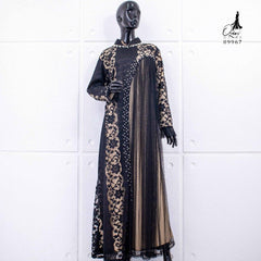 GAMIS INAYA JASMINE OZIAS 09967 LD 105 I Gamis Brokat Pesta Kondangan I Gamis Fashion Muslimah Fit Panjang Santai Nyaman Dress Mewah I Jumbo 5XL