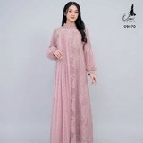 GAMIS BROKAT HARUKA OZIAS 09970 LD 105 I Gamis Fashion Muslimah I Gamis Wanita Cantik Panjang Santai