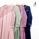 GAMIS OZIAS BROKAT KAGURA 09875 LD105 CM I Gamis Formal I Gaun Muslimah Nyaman Panjang