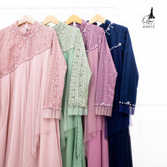 GAMIS OZIAS BROKAT KAGURA 09875 LD105 CM I Gamis Formal I Gaun Muslimah Nyaman Panjang