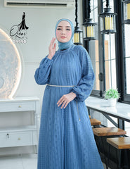 GAMIS OZIAS BROKAT BALIYA 09990 LD 105 I Gamis Kondangan Muslimah I Gamis Wisuda Cantik I Gamis Belt Mutiara Nyaman Panjang