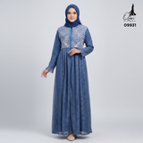 GAMIS OZIAS BRUKAT 09931 LD 105 & LD 120 I Gamis Wanita Syar'i Kondangan l Busana Muslimah l Busui Friendly Santai Panjang 2XL