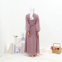 GAMIS OZIAS BROKAT KAGURA 09852 LD 105 dan LD 120 I Gamis Brisemade Muslimah I Dress Home Busui Friendly Nyaman Panjang