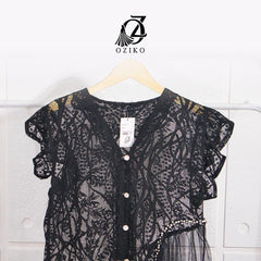 VEST OUTER TILE AZURA OZIKO 03262 LD 105 I Outer Kondangan Wanita I Outer Fashion Muslimah