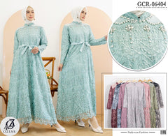 GAMIS OZIAS TILE CALENDULA 06404 LD 105 I Gamis Mewah Wisuda I Gamis Brisemade Muslim Nyaman