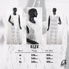 VEST OUTER OZIKO BROKAT HANA 03221 I Outer Kondangan Muslimah I Luaran Outfit Wanita