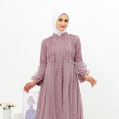 GAMIS OZIAS BROKAT KAGURA 09852 LD 105 dan LD 120 I Gamis Brisemade Muslimah I Dress Home Busui Friendly Nyaman Panjang