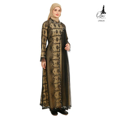 GAMIS INAYA ALICE OZIKO PREMIUM 09909 I Gamis Pesta Remaja I Fashion Muslimah Dress I Jumbo 2XL 4XL Nyaman Panjang Santai Dewasa