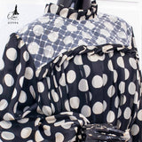 GAMIS OZIAS SIFON POLKA PREMIUM 03994 LD 105 I Gamis Wisuda Wanita I Gamis Pesta Muslimah Panjang Nyaman