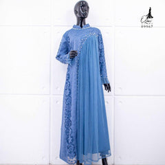 GAMIS INAYA JASMINE OZIAS 09967 LD 105 I Gamis Brokat Pesta Kondangan I Gamis Fashion Muslimah Fit Panjang Santai Nyaman Dress Mewah I Jumbo 5XL