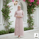 GAMIS OZIAS BROKAT INAYA HARUKA FIMELA 09883 Ld 80 95 105 120 140 I Gamis Dewasa Ibu Dan Anak I Gamis Wisuda Wanita I Gamis Kondangan Pesta I Gamis Bridesmaid I Pakaian Muslimah Cantik