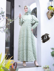 GAMIS OZIAS BROKAT BALIYA 09816 LD 105 I Gamis Kuliah Muslimah I Gamis Lyodra Nyaman Panjang
