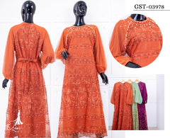 GAMIS OZIAS TILE IMPORT 03978 LD 105 I Gamis Fashion Muslimah I Gamis Pesta Kondangan Motif Nyaman