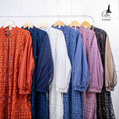 GAMIS OZIAS BROKAT FIMELA JUMBO 09884 LD 105 140 150 I Gamis Jumbo Muslimah I Gamis Formal I Jumbo 4XL 5XL