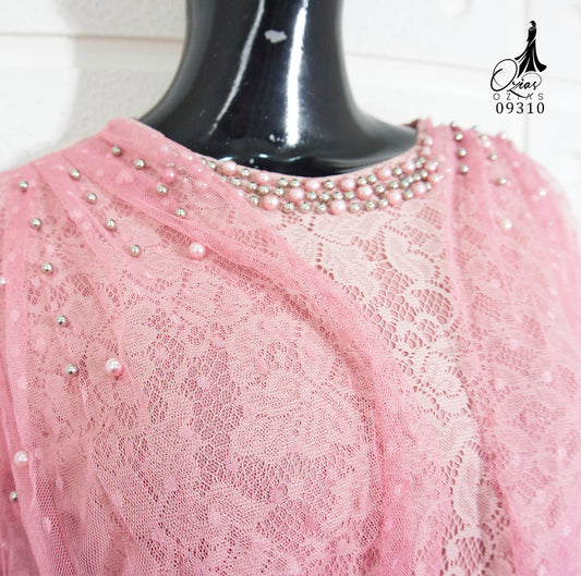 GAMIS OZIAS BROKAT 09310 LD 105 I Gamis Kondangan Busui I Gamis Pesta Wanita