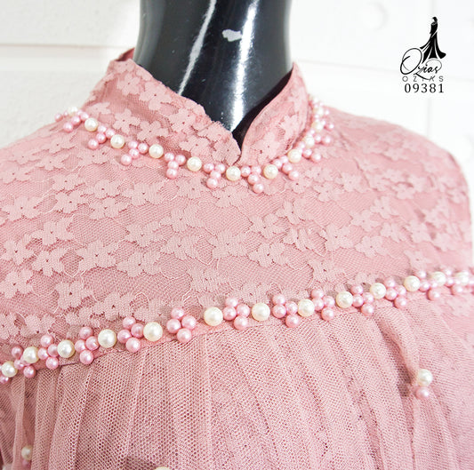 GAMIS OZIAS BROKAT STAR 09381 LD 105 I Gamis Kondangan Simpel I Gamis Fashion Muslimah