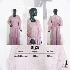 GAMIS OZIAS BROKAT 09426 LD 105 I Gamis Kondangan Cantik I Gamis Fashion Muslimah