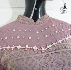 GAMIS OZIAS BROKAT 09537 LD 105 I Gamis Kondangan Wanita I Gamis Simpel Remaja