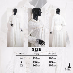 GAMIS OZIAS BROKAT ARYGLIE 09841 LD 105 I Gamis Pesta Kondangan I Gamis Import Muslim Nyaman