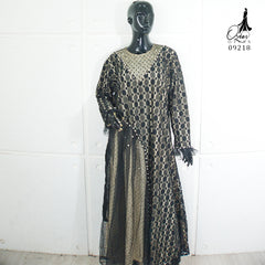 GAMIS OZIAS BROKAT POLKA 09218 LD 105 & LD 120 I Gamis Fashion Remaja I Gamis Pesta Kondangan Muslim Nyaman Dress Mewah