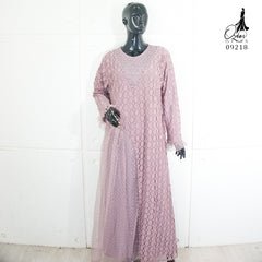 GAMIS OZIAS BROKAT POLKA 09218 LD 105 & LD 120 I Gamis Fashion Remaja I Gamis Pesta Kondangan Muslim Nyaman Dress Mewah