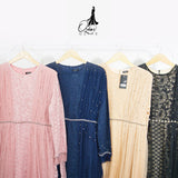 GAMIS OZIAS BROKAT 09324 LD 105 120 I Fashion Muslim Remaja I Gamis dewasa Motif Nyaman 2XL