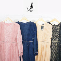 GAMIS OZIAS BROKAT 09324 LD 105 120 I Fashion Muslim Remaja I Gamis dewasa Motif Nyaman 2XL