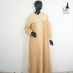 GAMIS OZIAS BROKAT TILE 09562 LD 105 I Gamis Kondangan Mewah I Gamis Pesta Tangan Balon Nyaman