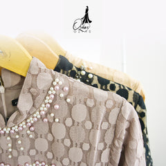 GAMIS OZIAS BROKAT TILE 09562 LD 105 I Gamis Kondangan Mewah I Gamis Pesta Tangan Balon Nyaman