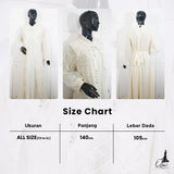 OZIAS GAMIS BROKAT 10034 LD 105 120 140 150 4XL 5XL