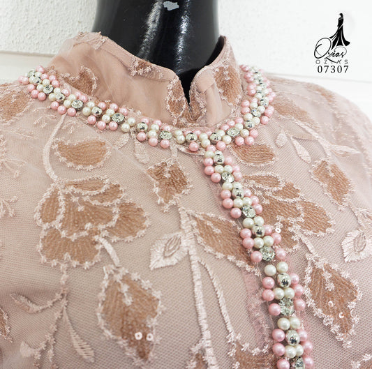 GAMIS OZIAS TILE SPANGLE 07307 LD 105 I Gamis Kondangan Wanita I Gamis Fashion Casual