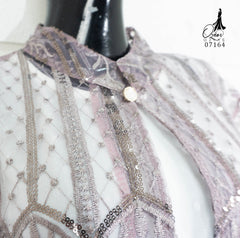 GAMIS OZIAS TILE BORDIR 07164 LD 120 140 I Gamis Tile Lepas Pasang I Gamis Kondangan Mewah