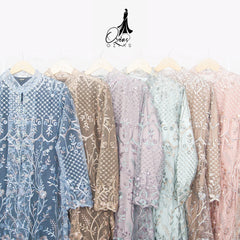 GAMIS OZIAS TILE 07329 LD 105 I Gamis Kondangan Cantik I Gamis Lebaran Casual