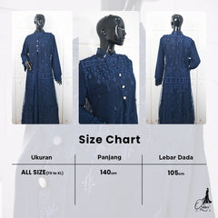 GAMIS OZIAS TILE 07378 LD 105 I Gamis Kondangan Remaja I Gamis Lebaran Mewah