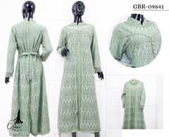GAMIS OZIAS BROKAT ARYGLIE 09841 LD 105 I Gamis Pesta Kondangan I Gamis Import Muslim Nyaman