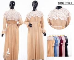 GAMIS OZIAS CHANTILY 07034 LD 105 I Gamis Kondangan Wanita I Gamis Fashion Casual