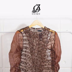 VEST OUTER OZIKO TILE ORGANZA 03118 LD 105 | Outer Pesta Elegan | Outer Simple Wisuda