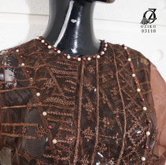 VEST OUTER OZIKO TILE ORGANZA 03118 LD 105 | Outer Pesta Elegan | Outer Simple Wisuda