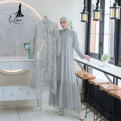 GAMIS OZIAS TILE 07247 LD 105 I Gamis Kondangan I Gamis Pesta