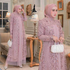 GAMIS OZIAS TILE 07250 LD 105 I Gamis Kondangan Wanita I Gamis Fashion Casual