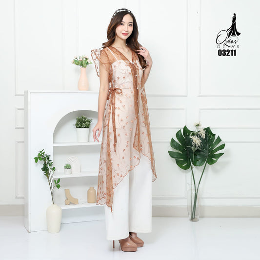 VEST OUTER OZIKO TILE 03211 LD 105 I Outer Kondangan Wanita I Outer Fashion Wisuda