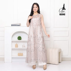 VEST OUTER TILE HANA OZIKO 03343 LD 105 I Outer Kondangan Wanita I Outer Casual Fashion