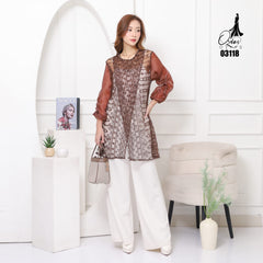 VEST OUTER OZIKO TILE ORGANZA 03118 LD 105 | Outer Pesta Elegan | Outer Simple Wisuda