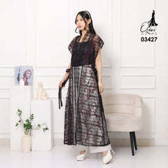 VEST OUTER TILE OZIKO 03427 LD 105 I Vest Kondangan Wanita I Vest Outer Casual