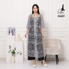 VEST OUTER TILE OZIKO 03429 LD 105 I Vest Kondangan Wanita I Vest Casual Cantik