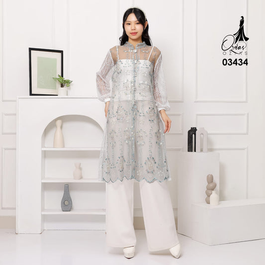 VEST OUTER TILE OZIKO 03434 LD 105 I Vest Kondangan Wanita I Vest Casual Lebaran