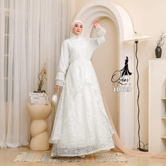 GAMIS OZIAS BROKAT FIORA 10029 LD 105 I Gamis Bini Orang Lebaran I Gamis Fashion Casual